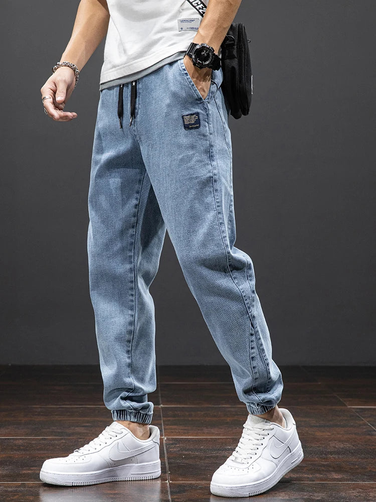 Heren Denim Joggers Casual Stijl 1