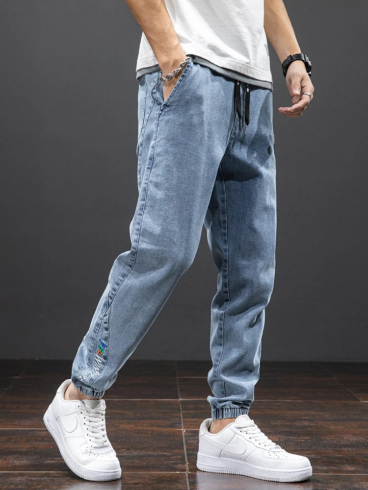 Heren Denim Joggers Casual Stijl 2