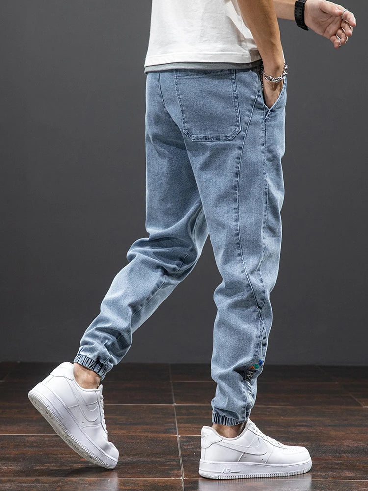 Heren Denim Joggers Casual Stijl 3