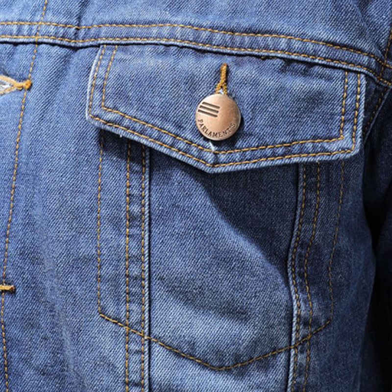 Heren Denimjack Milano-stijl 5