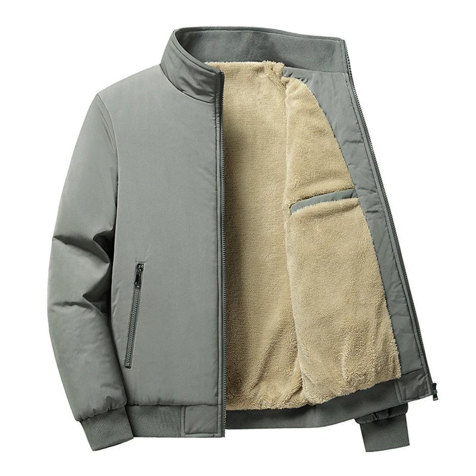 Heren Dikke Fleece Jas Casual Comfort 1
