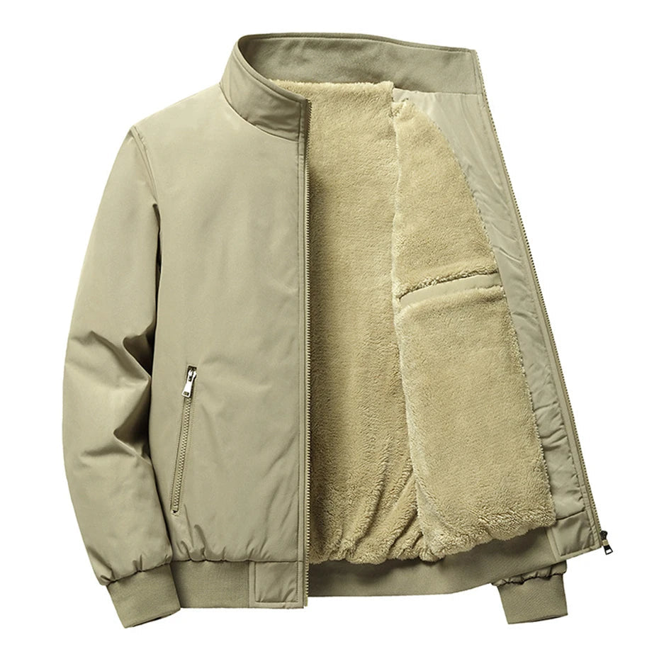 Heren Dikke Fleece Jas Casual Comfort 2