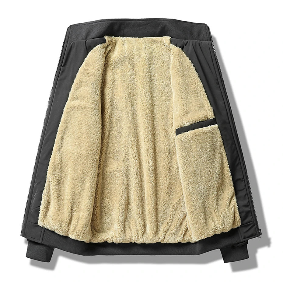 Heren Dikke Fleece Jas Casual Comfort 3