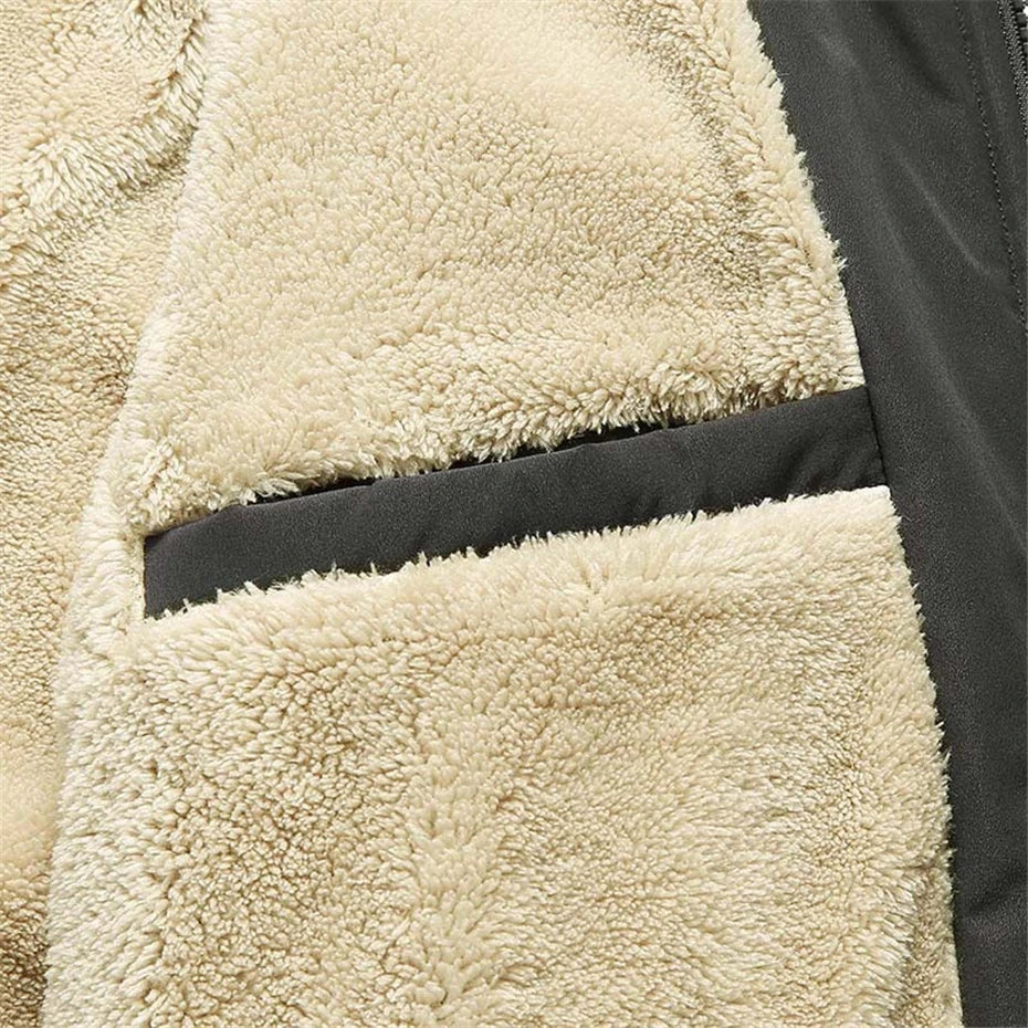Heren Dikke Fleece Jas Casual Comfort 4
