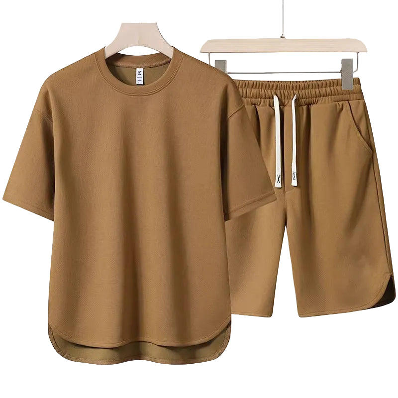 Heren Duo Set T-shirt en Shorts Casual 0