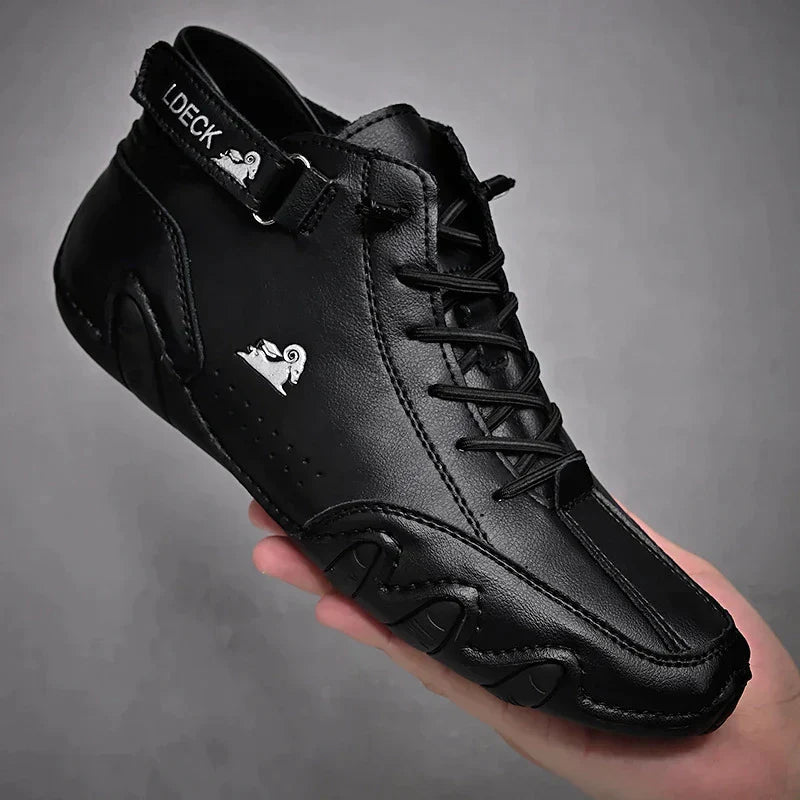 Heren Enkellaarzen Veters Casual Stijl 4