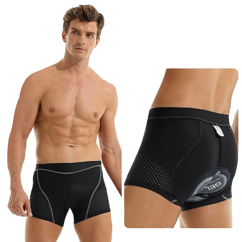 Heren Fietsondergoed met 5D Gel Kussen MTB Boxer 1