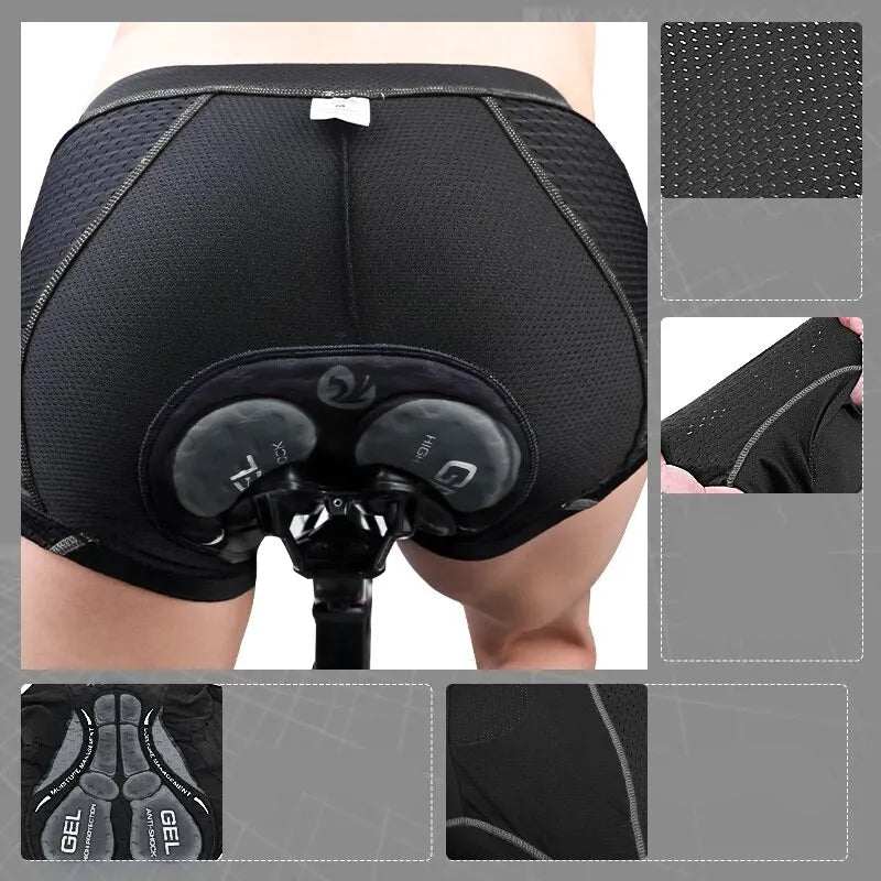 Heren Fietsondergoed met 5D Gel Kussen MTB Boxer 2