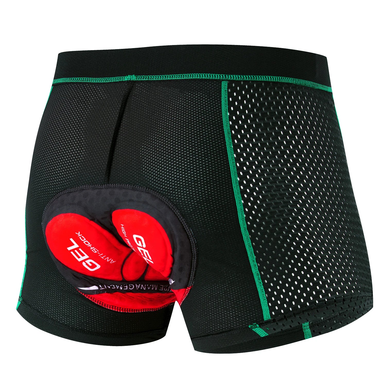 Heren Fietsshorts Ademend Mesh met 5D Pad Elastische Stof 0