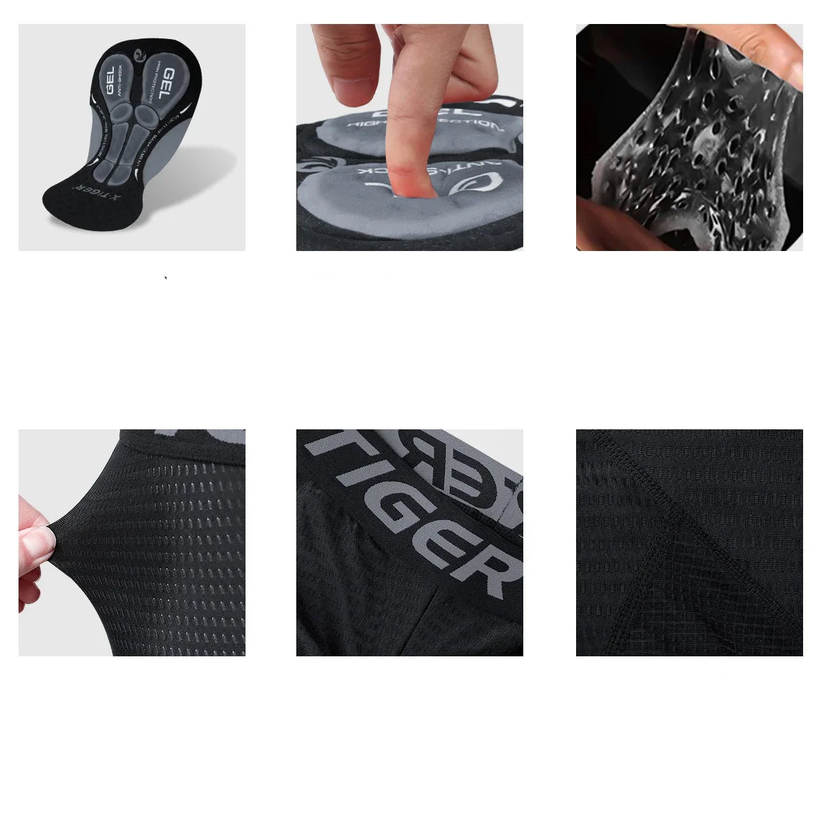 Heren Fietsshorts Ademend met Gel Kussen en Reflecterende Accenten 3