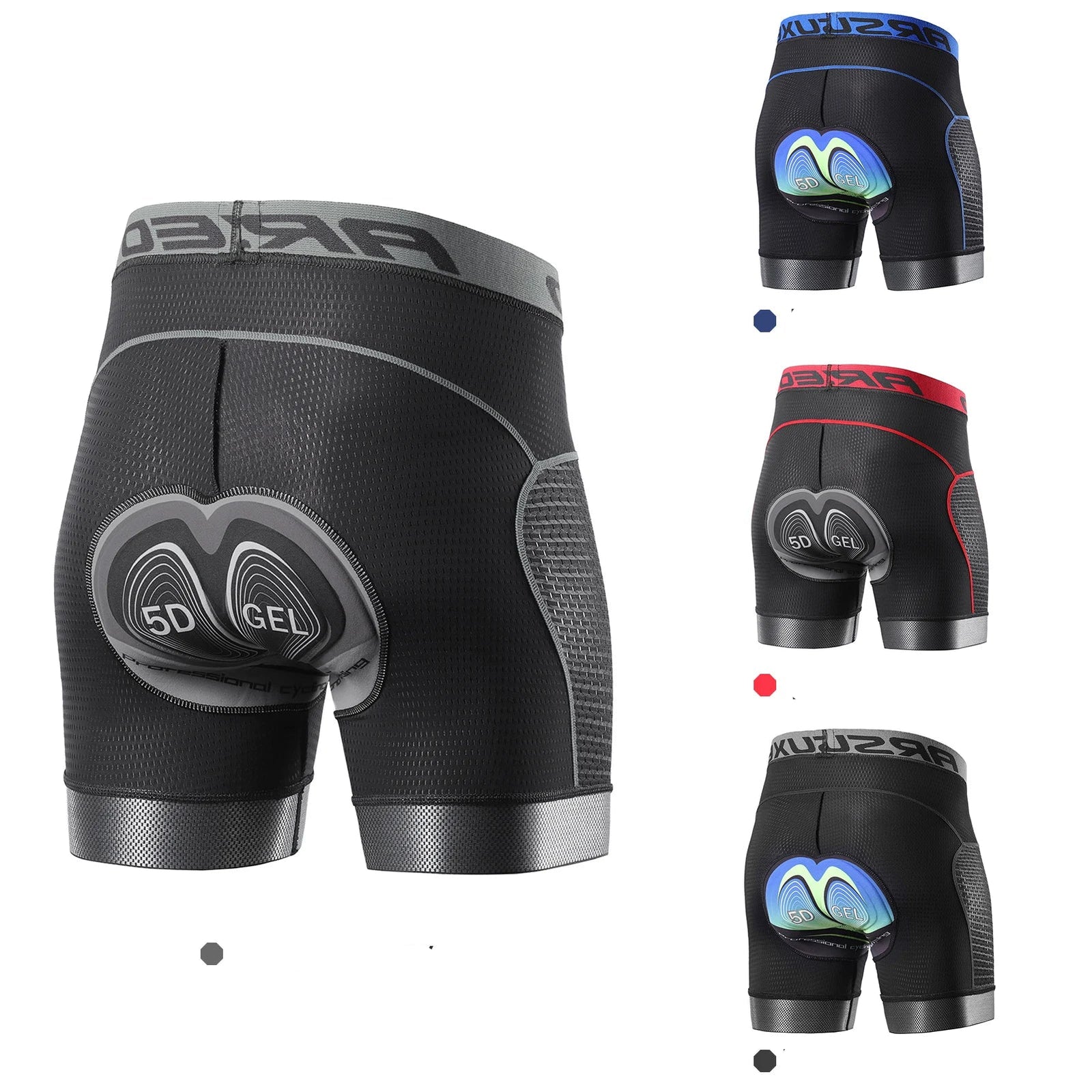 Heren Fietsshorts met 5D Gel Padding Sneldrogend 2