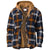 Heren Flanellen Jacka met Capuchon Ruitpatroon Winterstijl 0