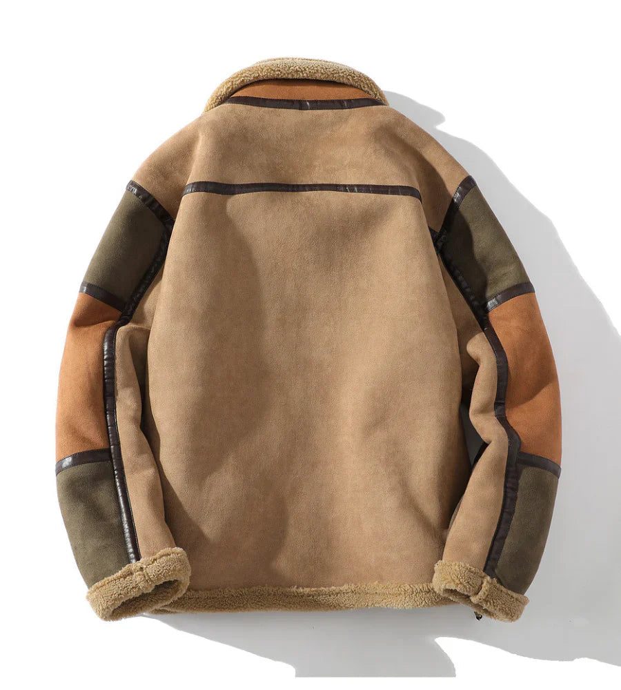 Heren Fleece Jack met Kleurblokken en Ritssluiting 1