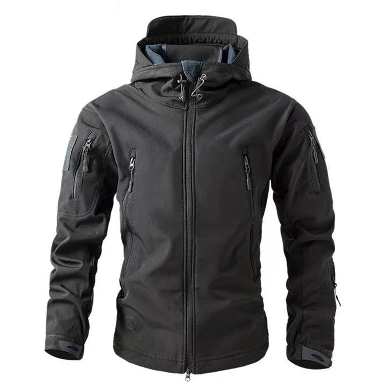 Heren Fleece Jas Waterdicht voor Outdoor Activiteiten met Fleece Voering 0