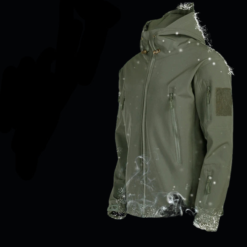 Heren Fleece Jas Waterdicht voor Outdoor Activiteiten met Fleece Voering 4