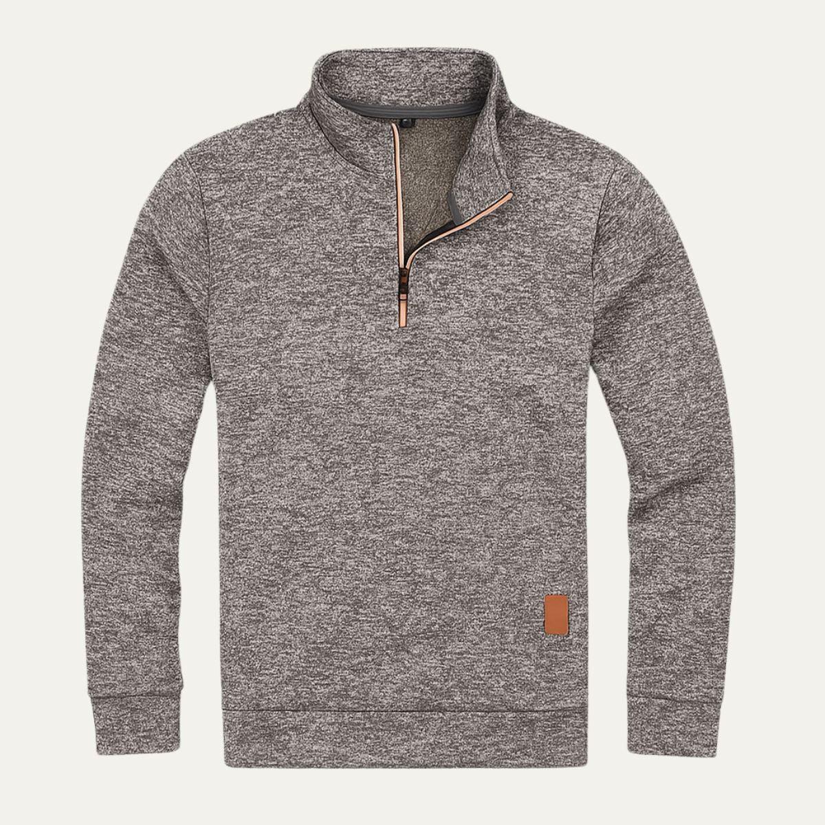 Heren Fleece Pullover met Halve Rits 2