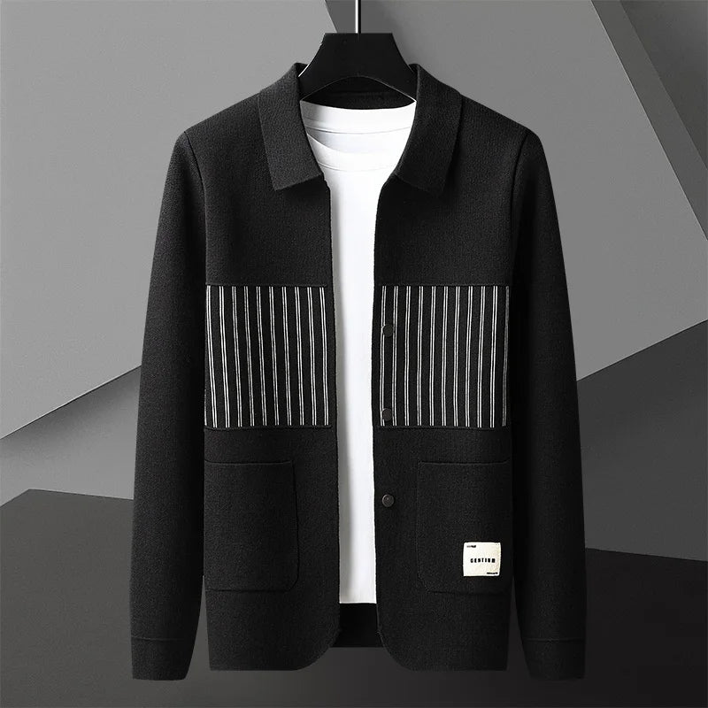 Heren Gebreid Vest Met Polokraag 3