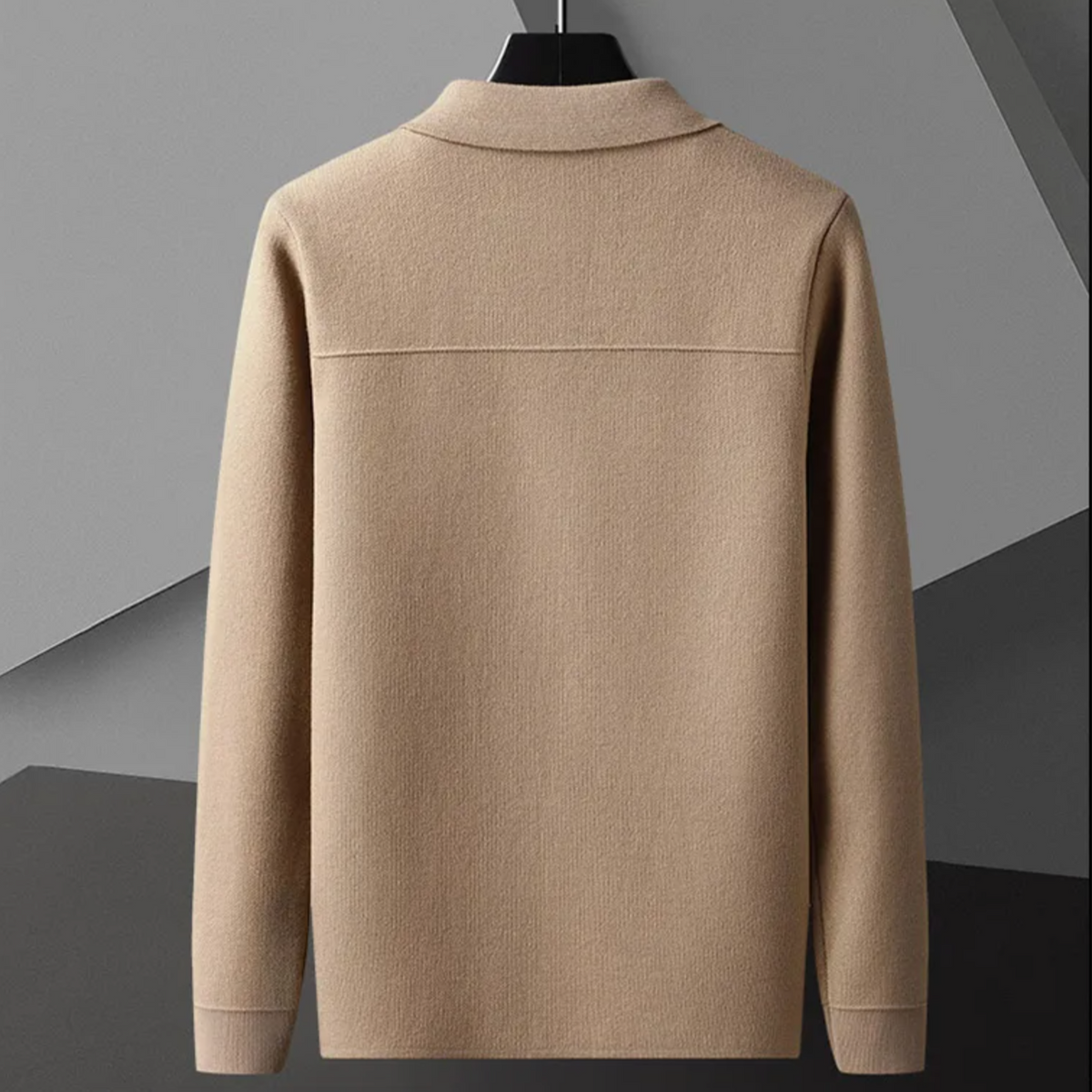 Heren Gebreid Vest Met Witte Accenten 3