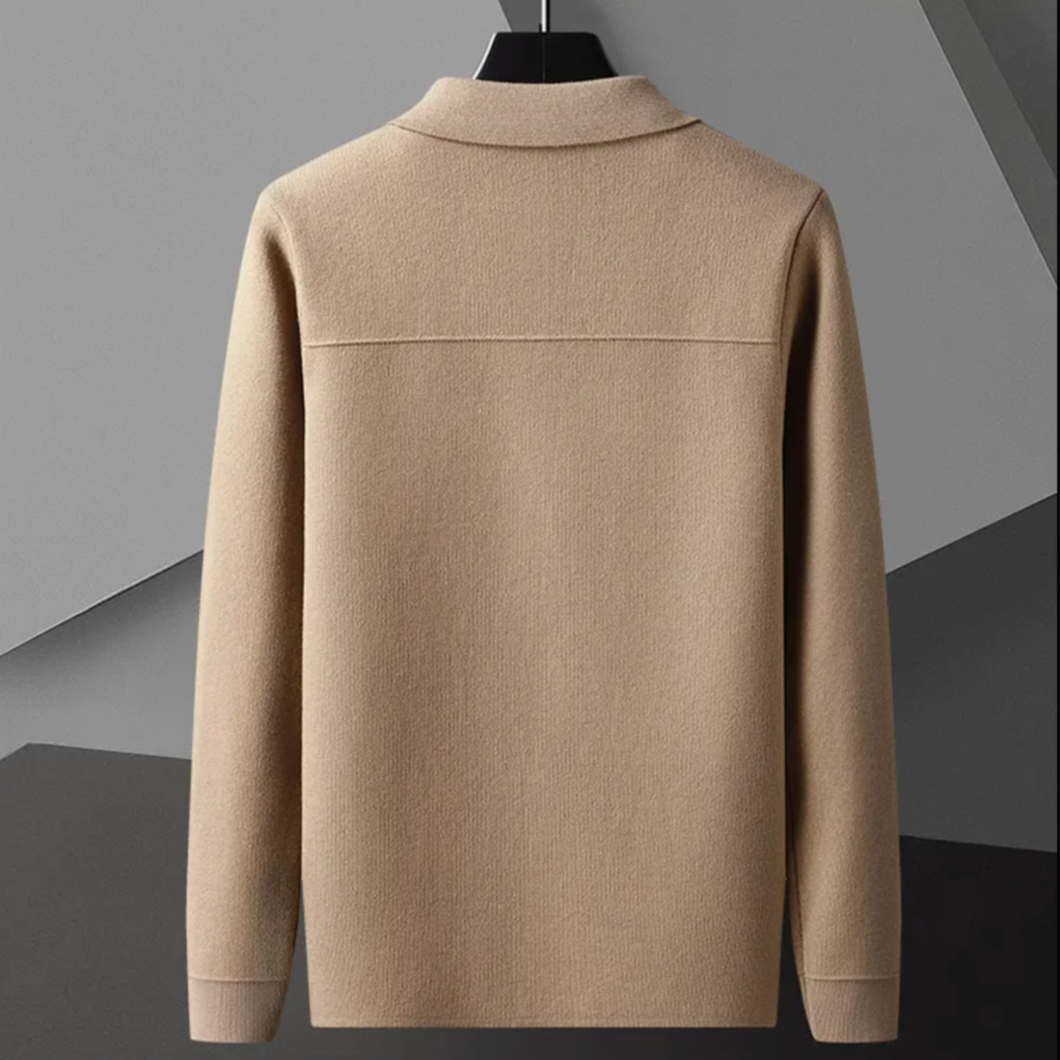 Heren Gebreid Vest Met Witte Accenten 3