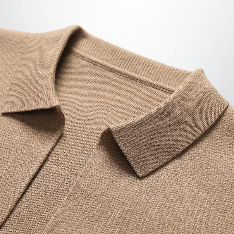 Heren Gebreid Vest Met Witte Accenten 4