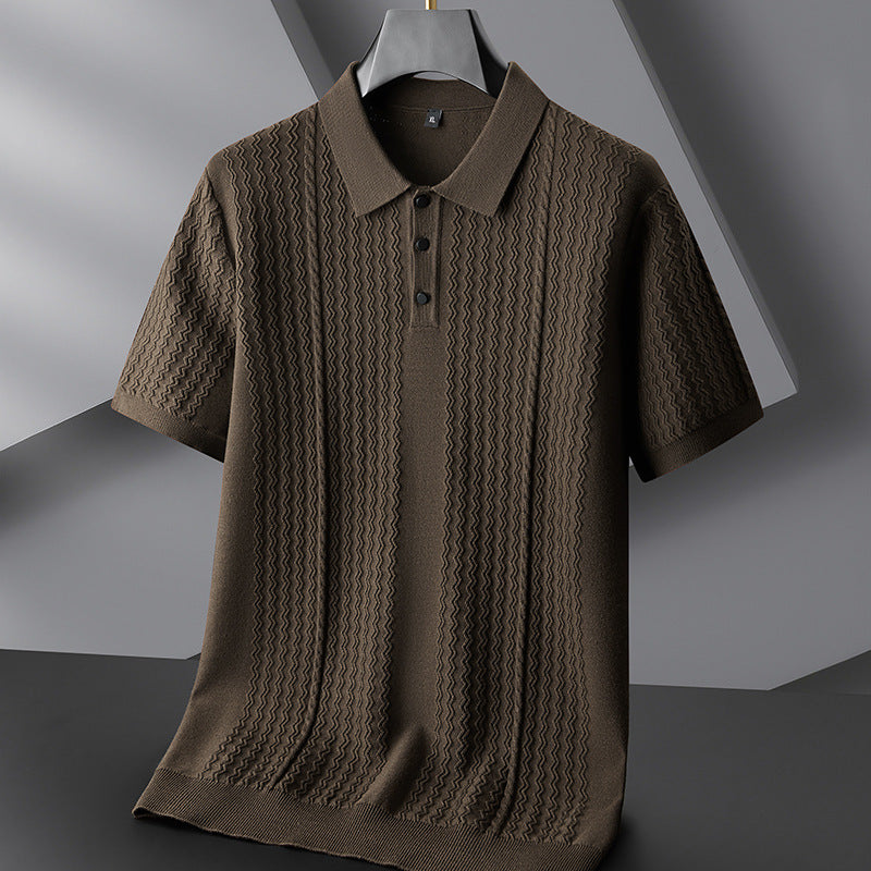 Heren Gebreide Polo Casual Stijl 2