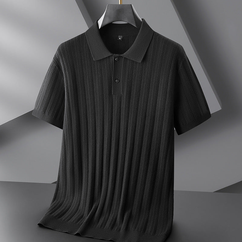 Heren Gebreide Polo Casual Stijl 4