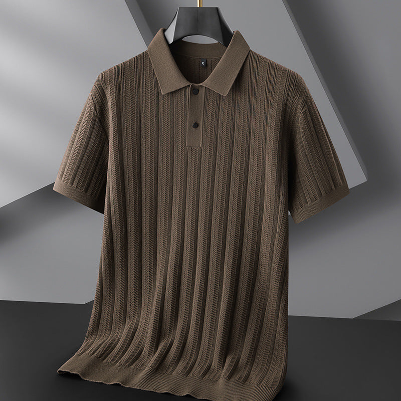 Heren Gebreide Polo Casual Stijl 5