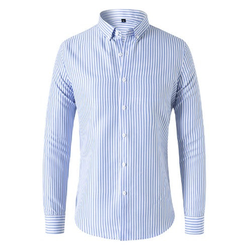 Heren Gestreept Overhemd Modern Fit 4