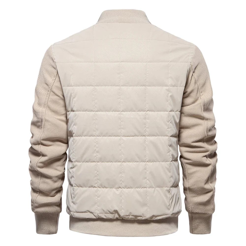Moderne Suède Jas Voor Heren met Opstaande Kraag Lange Mouwen en Ritssluiting Moderne Suède Jas Voor Heren met Opstaande Kraag Lange Mouwen en Ritssluiting