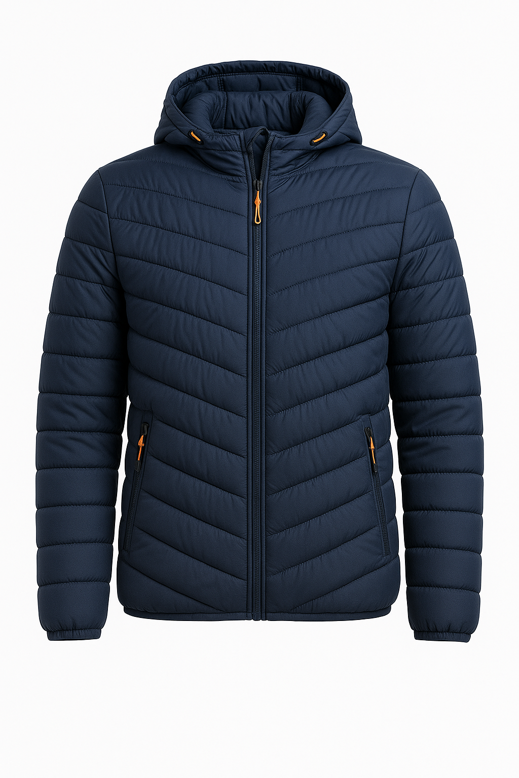 Heren Gewatteerde Jas met Capuchon en Moderne Stijl 5