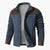 Heren Gewatteerde Jas met Contrastdetails 0