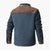Heren Gewatteerde Jas met Contrastdetails 3