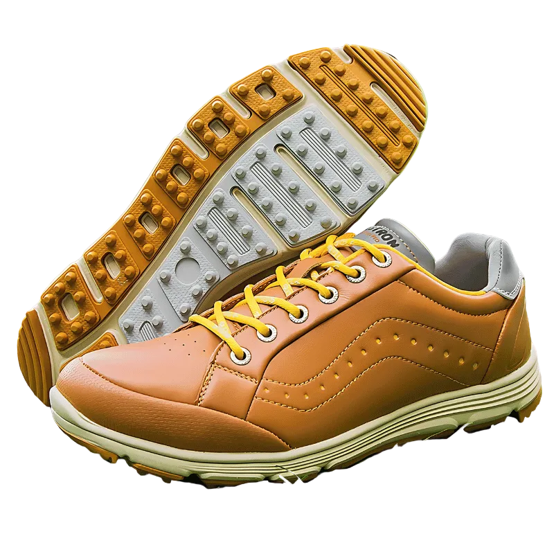 Heren Golfschoenen Met Geïntegreerde Spikes 0