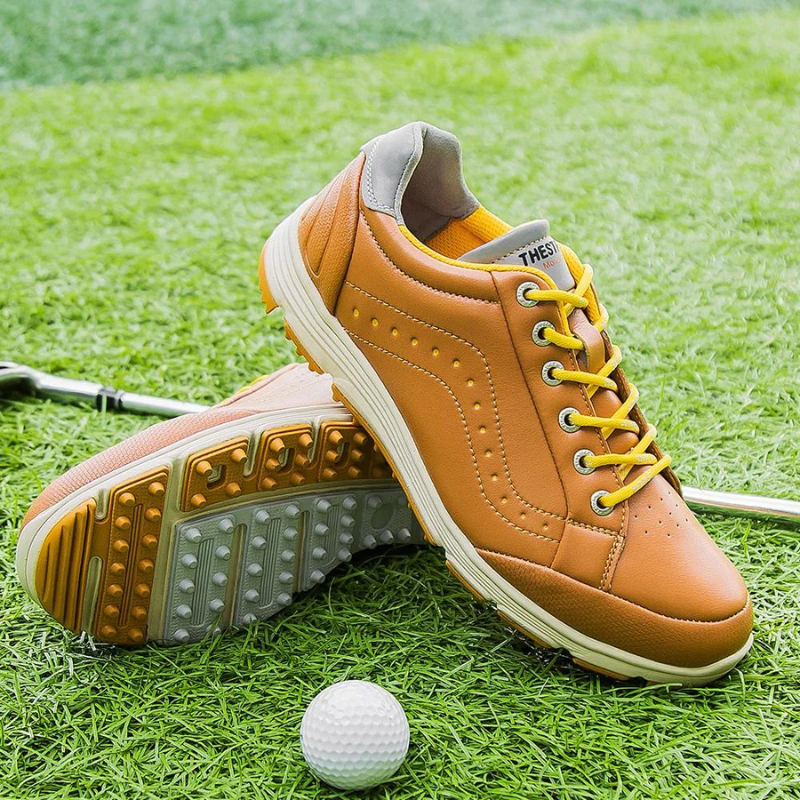 Heren Golfschoenen Met Geïntegreerde Spikes 1