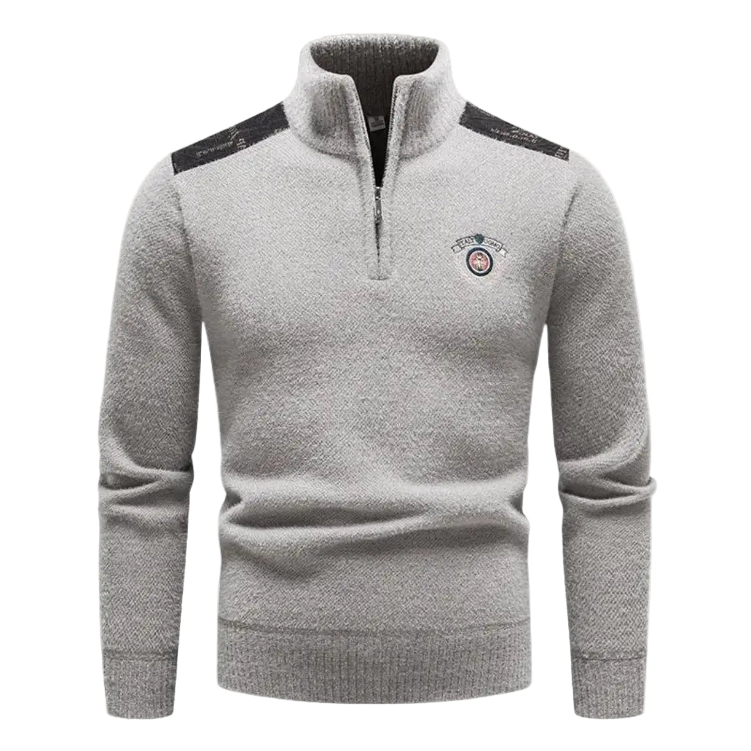 Heren Halfzip Trui Casual Stijl voor Comfortabele Winterdagen 0