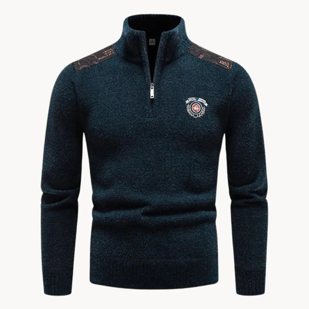 Heren Halfzip Trui Casual Stijl voor Comfortabele Winterdagen 10