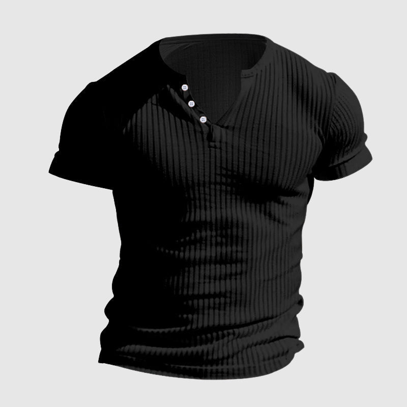 Heren Henley-shirt Slim Fit 7