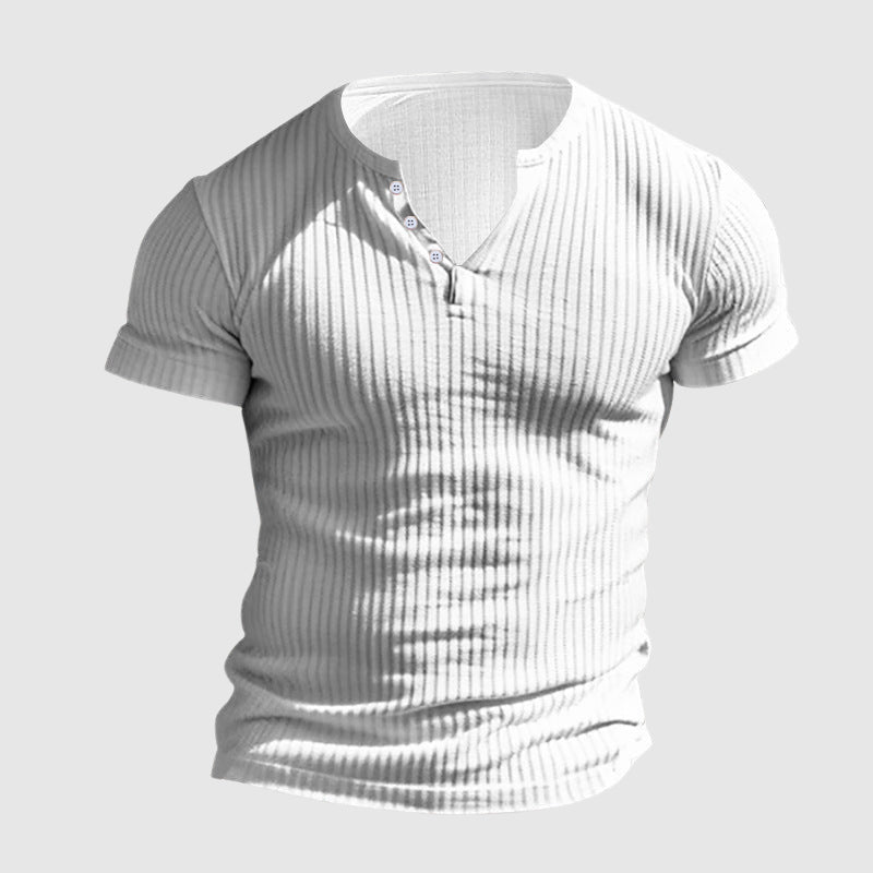 Heren Henley-shirt Slim Fit 8