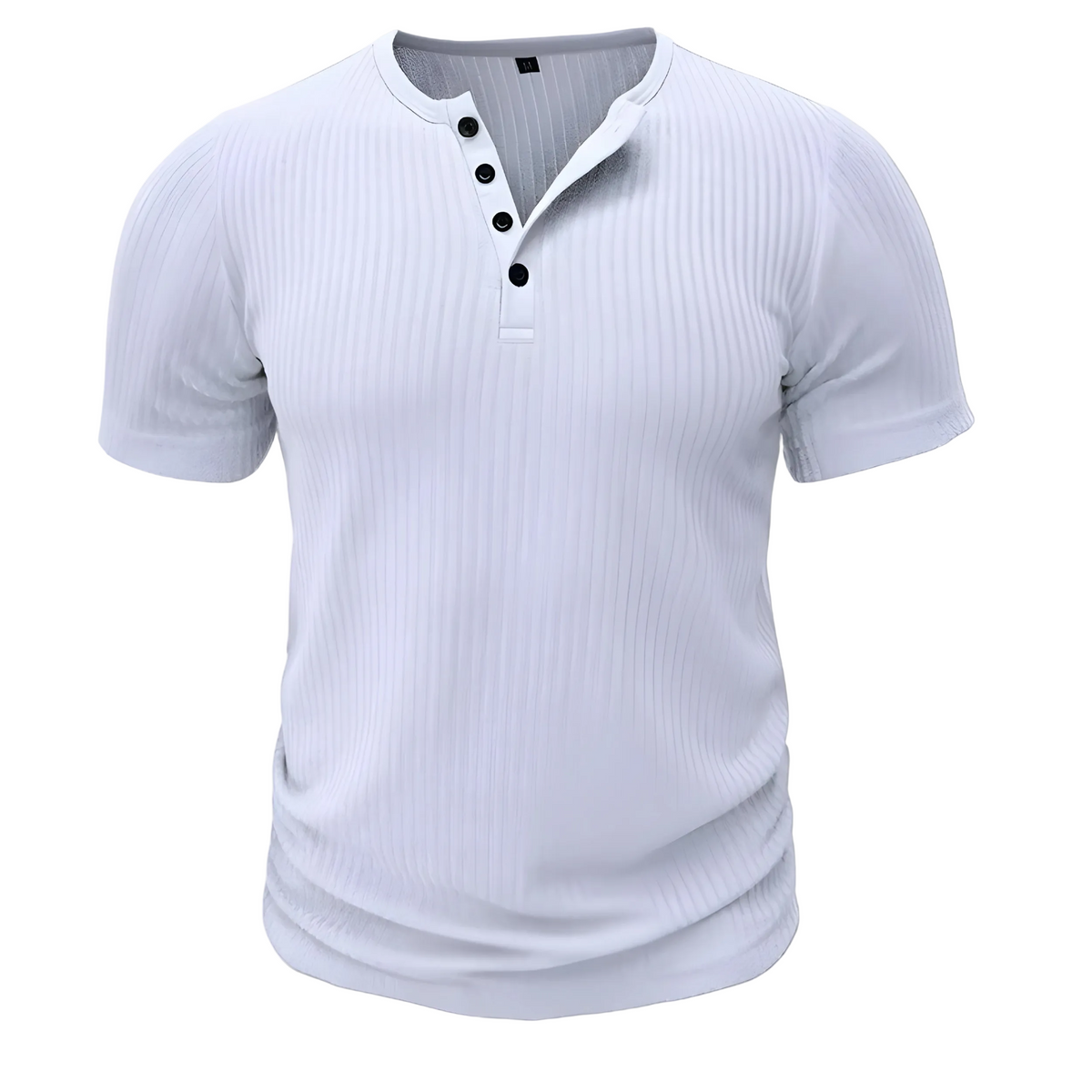 Heren Henley T-shirt Muscle Fit 0