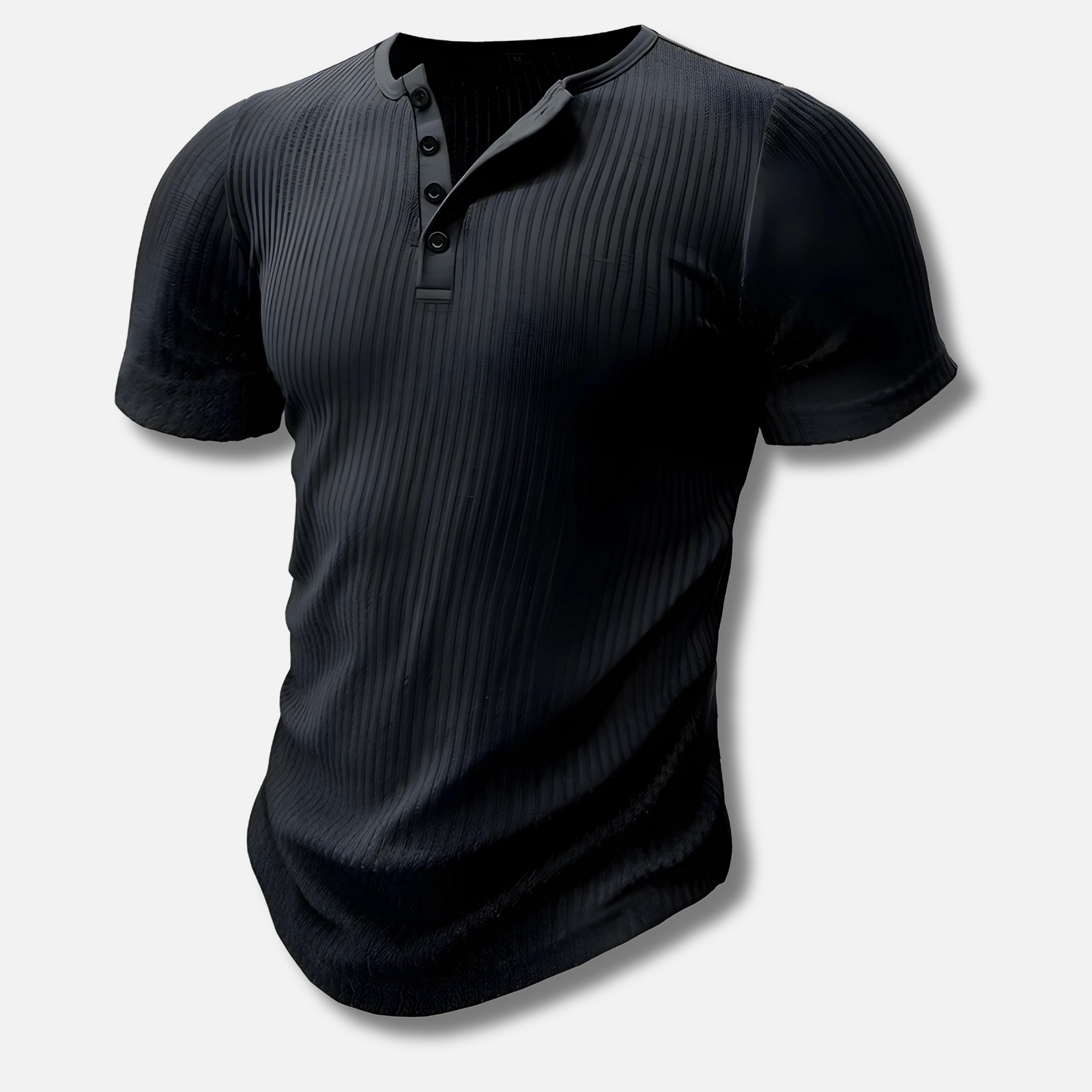Heren Henley T-shirt Muscle Fit 1