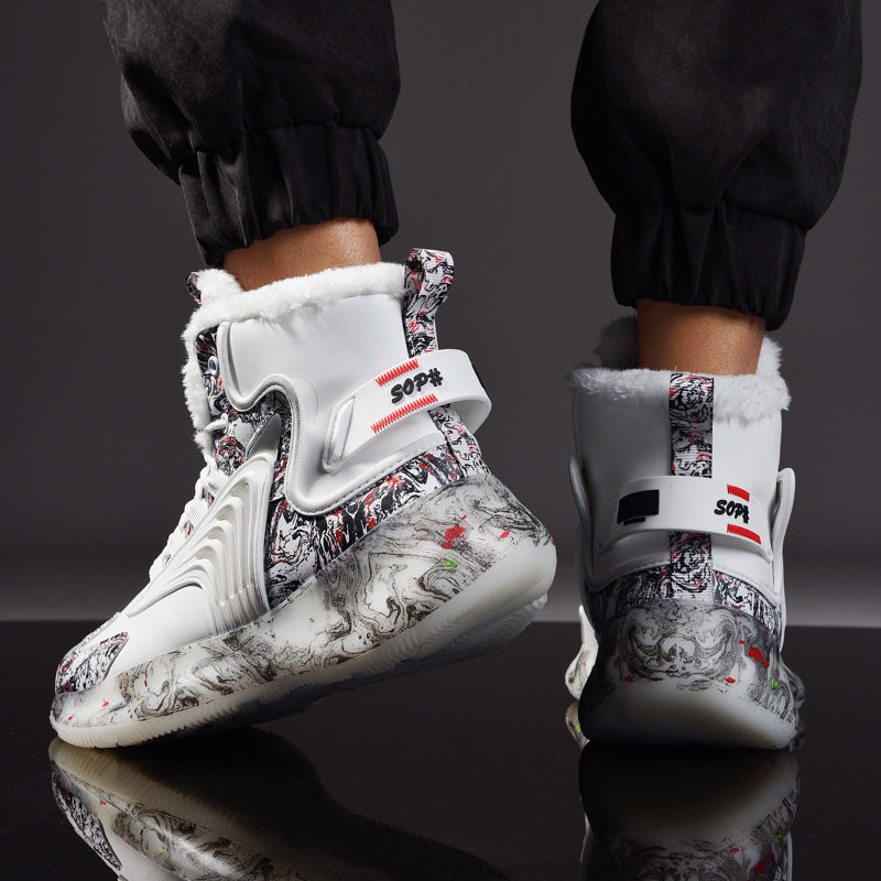 Heren Hoge Sneakers met Print en Comfortabele Binnenvoering 1