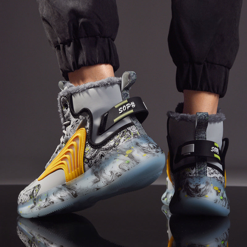Heren Hoge Sneakers met Print en Comfortabele Binnenvoering 2