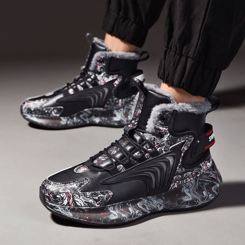 Heren Hoge Sneakers met Print en Comfortabele Binnenvoering 6
