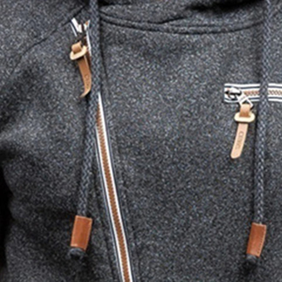 Heren Hoodie Casual Met Rits Moderne Look 6