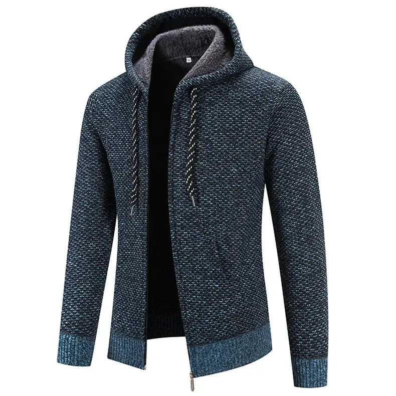 Heren Hoodie Comfortabel met Dubbele Capuchon en Geribbelde Manchetten 3