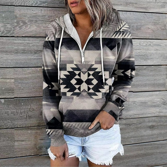 Heren Hoodie Etnische Stijl 7