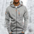 Heren Hoodie Jacke Met Praktische Rits 2