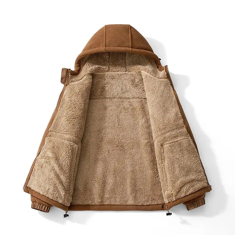 Heren Hoodie Met Hoge Hals en Capuchon 2