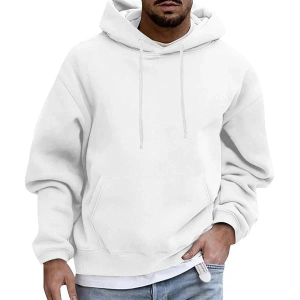 Heren Hoodie Met Praktische Zakken Zachte Stof Losse Pasvorm 1