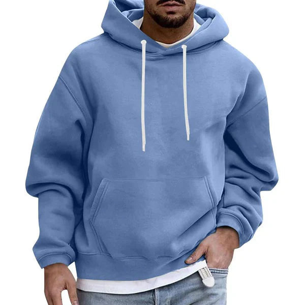 Heren Hoodie Met Praktische Zakken Zachte Stof Losse Pasvorm 6